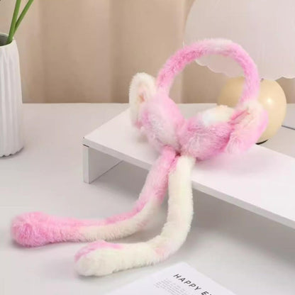 Warm Furry Ear Muffs, Colorful Rabbit Ear Covers, Cute Bunny Plush Ear Muffs, Student Ear Covers
