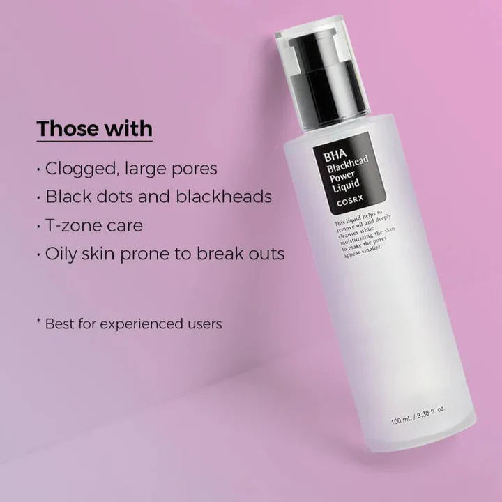 COSRX BHA Blackhead Power Liquid 100ml - Exfoliating Toner for Clear, Poreless Skin