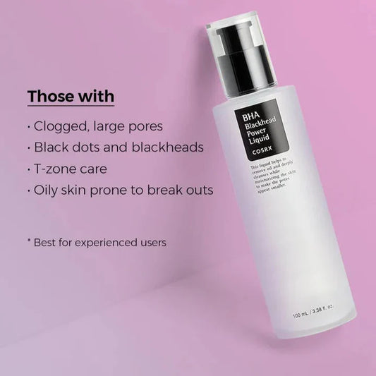 COSRX BHA Blackhead Power Liquid 100ml - Exfoliating Toner for Clear, Poreless Skin