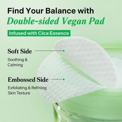 Torriden Balanceful Cica Toner Pads 60 Pcs | Daily Soothing Exfoliating Pads