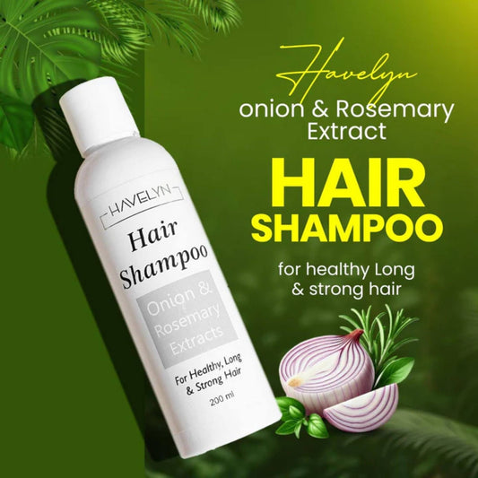Havelyne Original Hair Care Bundle – Herbal Hair Food Oil (7 Oils + 30 Herbs) & Organic Onion + Rosemary Shampoo | Anti-Hair Fall, Dandruff Control & Hair Growth Set – 2 x 200ml