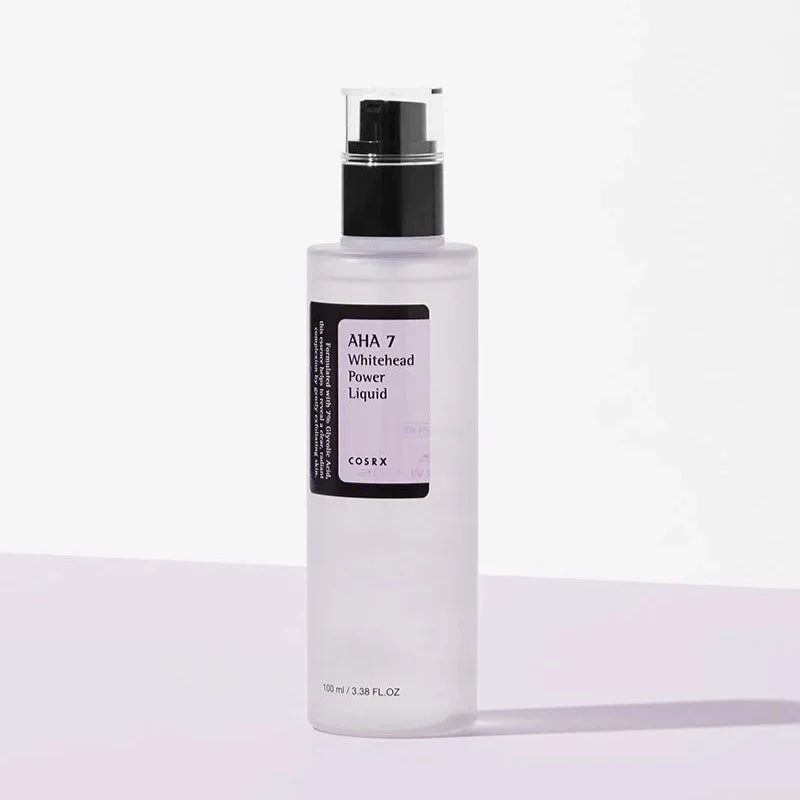 COSRX AHA 7 Whitehead Power Liquid – 100ml | Glycolic Acid Exfoliant for Whiteheads, Pores & Smoother Skin