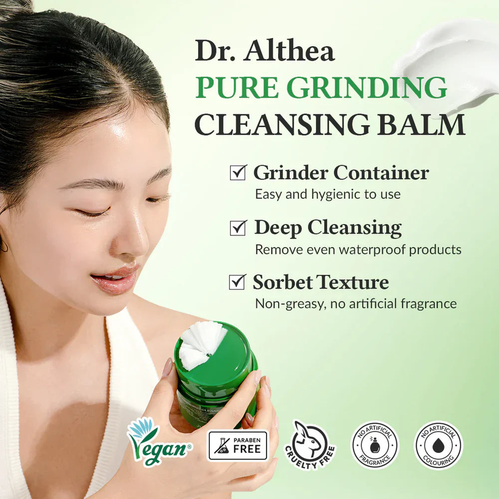 Dr. Althea Pure Grinding Cleansing Balm 50ml – Deep Makeup Remover & Gentle Korean Cleansing Balm