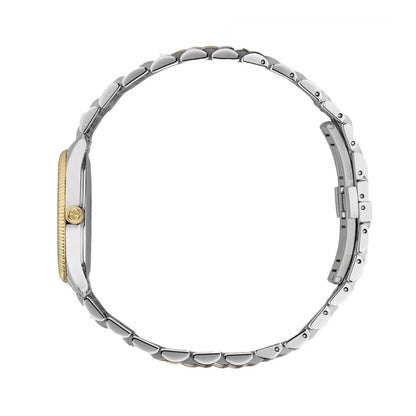 Buy Gucci Women's Swiss Made Quartz Two Tone Stainless Steel Blue Dial 29mm Watch YA1265029 in Pakistan