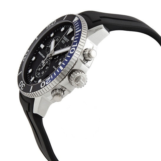 Buy Tissot Men’s Quartz Swiss Made Black Silicone Strap Black Dial 45mm Watch T120.417.17.051.02 in Pakistan