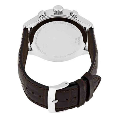 Buy Tissot Men’s Swiss Made Quartz Brown Leather Strap Brown Dial 45mm Watch T116.617.16.297.00 in Pakistan