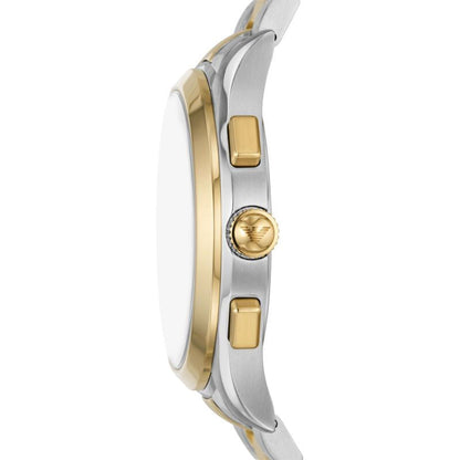 Buy Emporio Armani Men's Quartz Two Tone Stainless Steel Grey Dial 42mm Watch AR11527 in Pakistan
