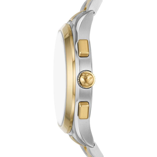 Buy Emporio Armani Men's Quartz Two Tone Stainless Steel Grey Dial 42mm Watch AR11527 in Pakistan