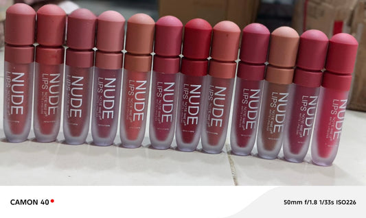 Nude Lips 12 Pieces LIpgloss Set