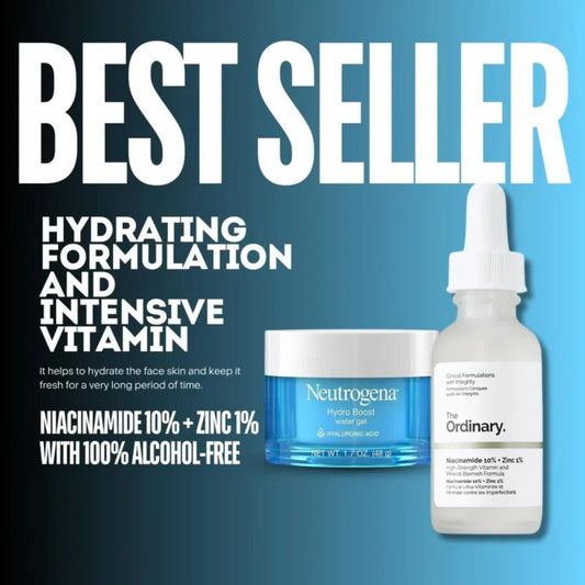 Niacinamide 10% + Zinc 1% + Hydro Boost Water Gel Bundle