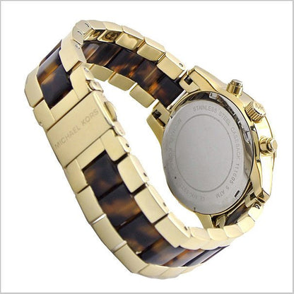 Buy Michael Kors Ritz Gold Dial Two Tone Steel Strap Watch for Women - MK6322 in Pakistan