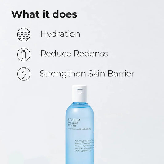 COSRX Hydrium Watery Toner – 280ml | Hyaluronic Acid Hydrating, Soothing & Skin Barrier Toner