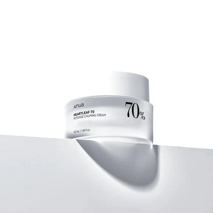 Anua Heartleaf 70% Intense Calming Cream – 50ml | Soothing & Hydrating Moisturizer for Sensitive Skin