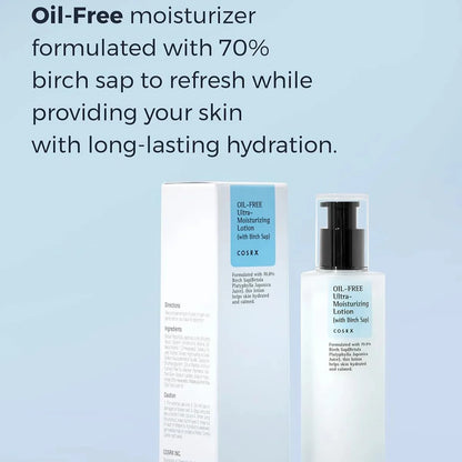 COSRX Oil-Free Ultra-Moisturizing Lotion 100ml | 70% Birch Sap Hydration
