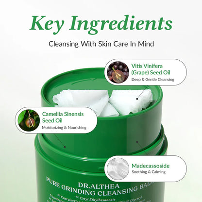 Dr. Althea Pure Grinding Cleansing Balm 50ml – Deep Makeup Remover & Gentle Korean Cleansing Balm