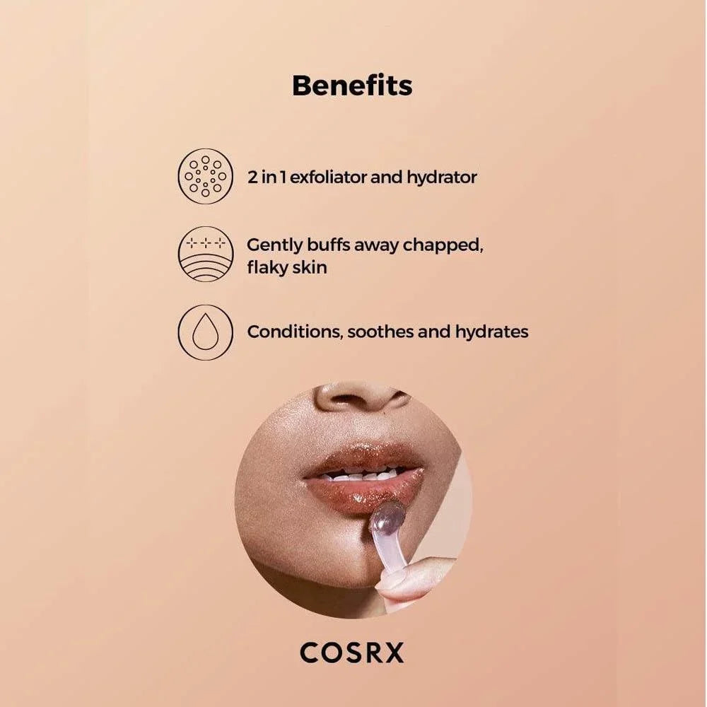 COSRX Full Fit Honey Sugar Lip Scrub – 20g | Exfoliating & Hydrating Lip Scrub for Soft, Smooth Lips