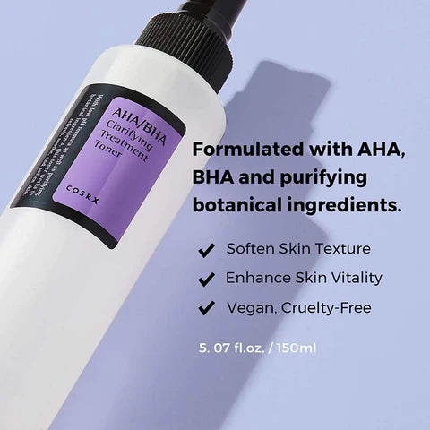 COSRX AHA/BHA Clarifying Treatment Toner 150ml – Exfoliating Pore Care Toner