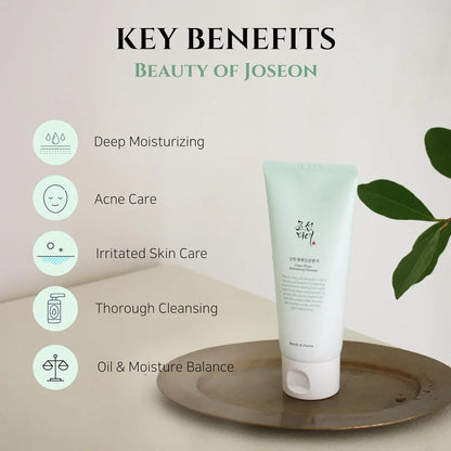 Beauty of Joseon Green Plum Refreshing Cleanser Gel – 100ml | Low-pH Gentle, Hydrating Daily Face Cleanser