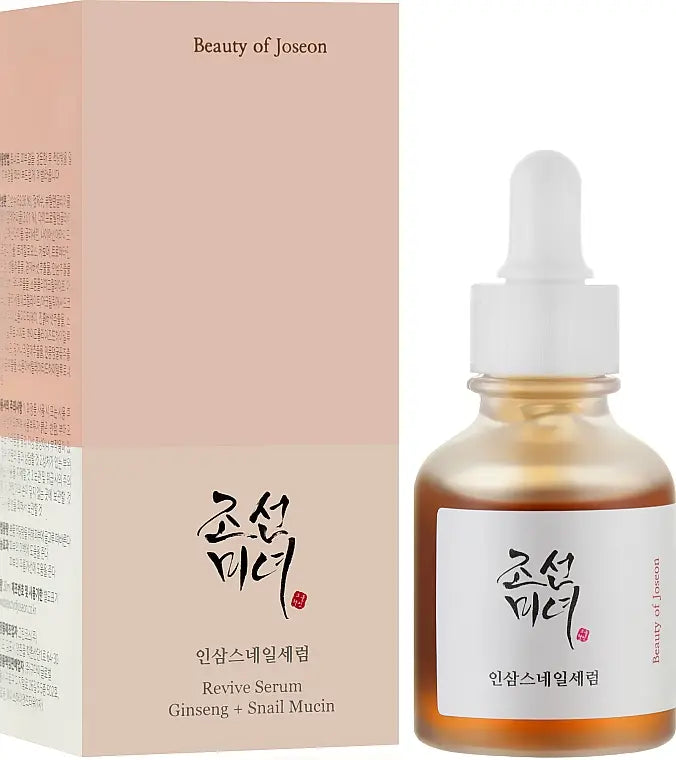 Beauty of Joseon Revive Serum: Ginseng + Snail Mucin – 30ml | Hydrating, Firming & Skin Revitalizing Serum
