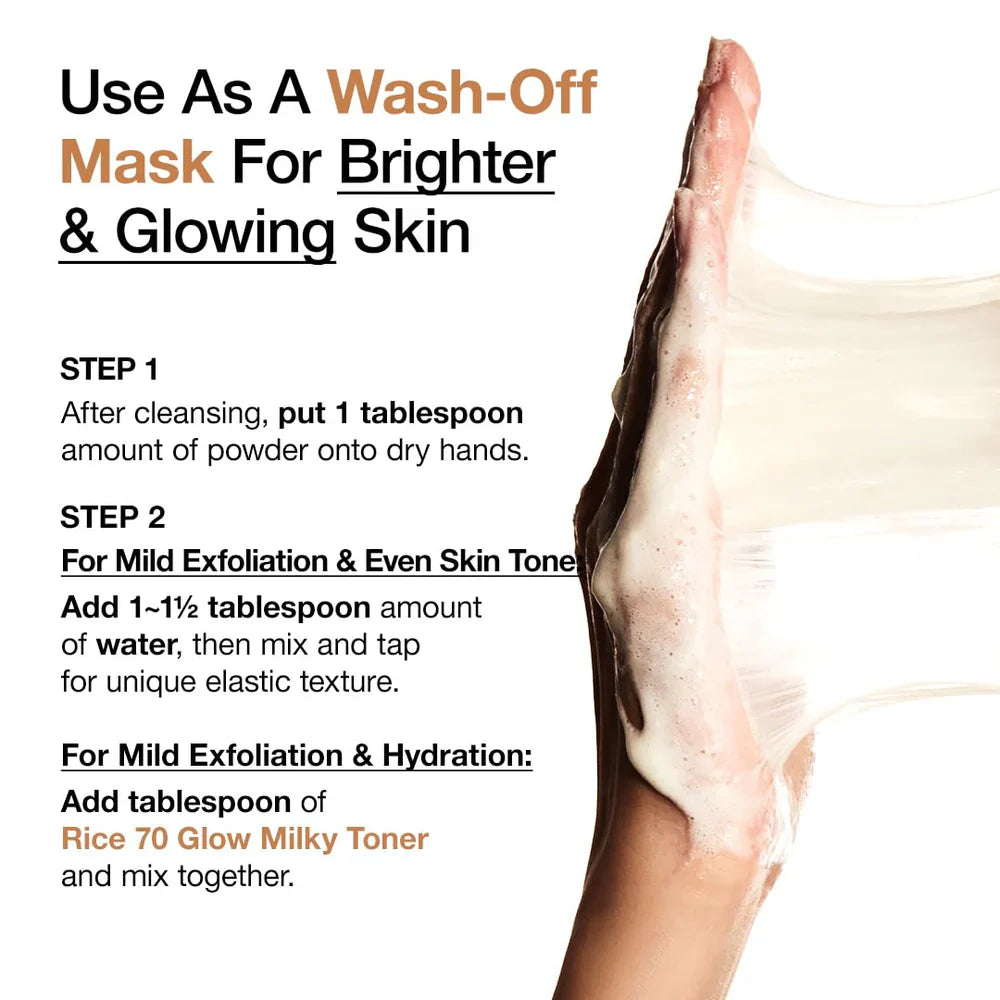 Anua Rice Enzyme Brightening Cleansing Powder – 40g | Rice, Alpha-Arbutin & Ceramide Powder Cleanser