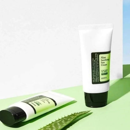COSRX Aloe Soothing Sun Cream SPF50+ PA+++ 50ml | Hydrating Korean Sunscreen