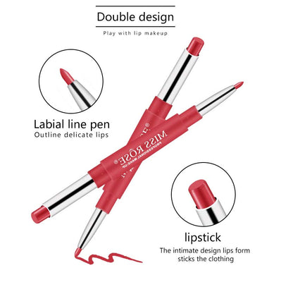 Buy Miss Rose High Pigment 2 In 1 Lip Liner + Lipstick in Pakistan