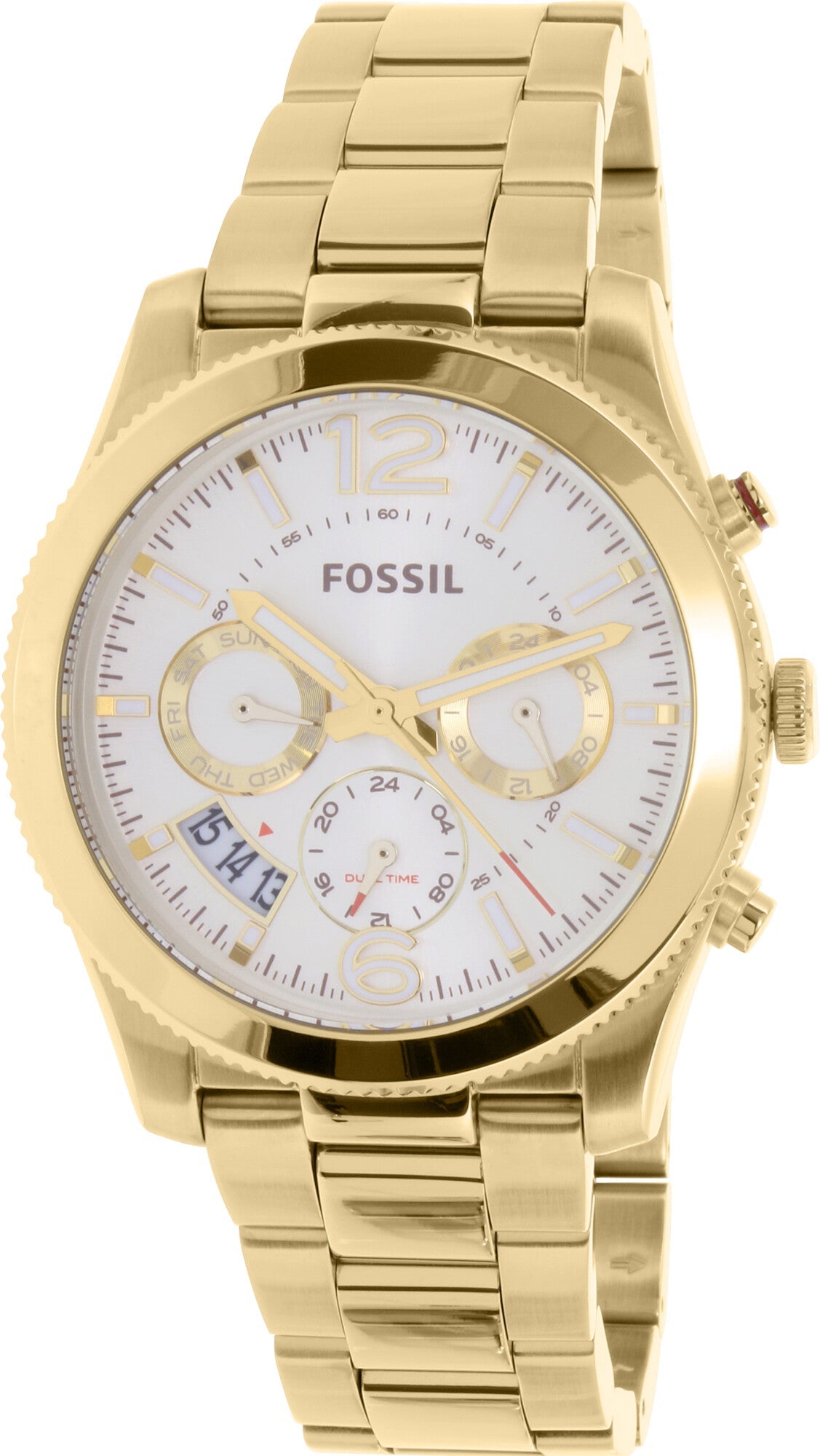 Buy Perfect Boyfriend Gold Dial Gold Steel Strap Watch For Women in Pakistan