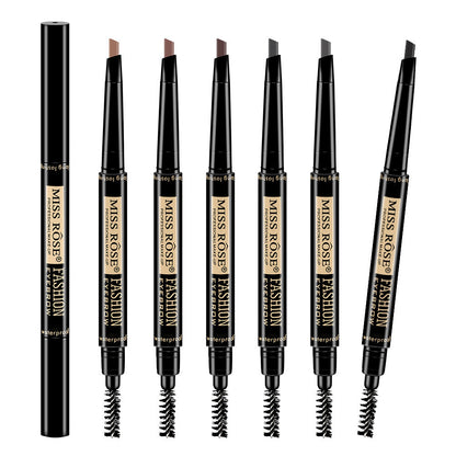 Buy Miss Rose 2 in 1 Double Head Long Lasting Waterproof Eye Brow Pencil & Brush in Pakistan