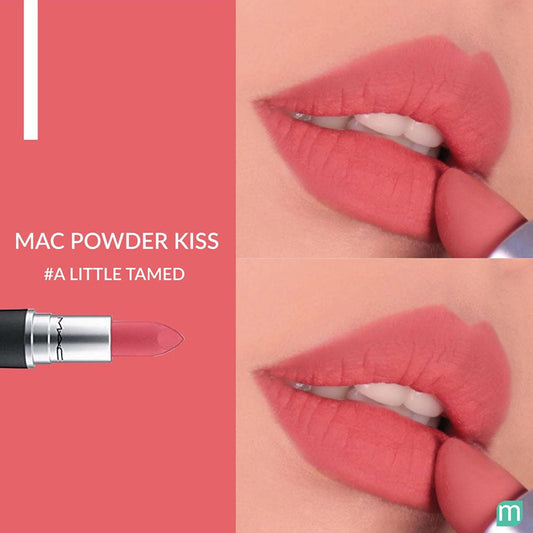 MAC- POWDER KISS LIPSTICK-  301 A Little Tamed