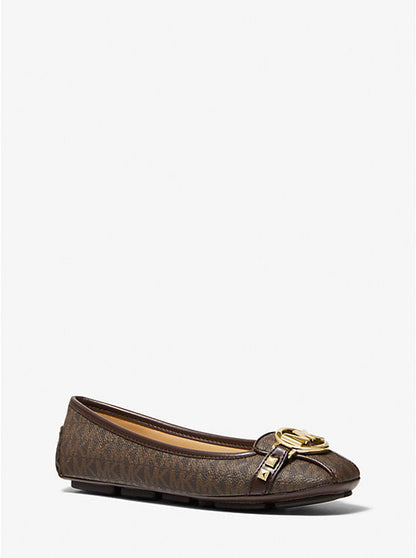 Michael Kors Fulton Studded Logo Moccasin US 8 Brown