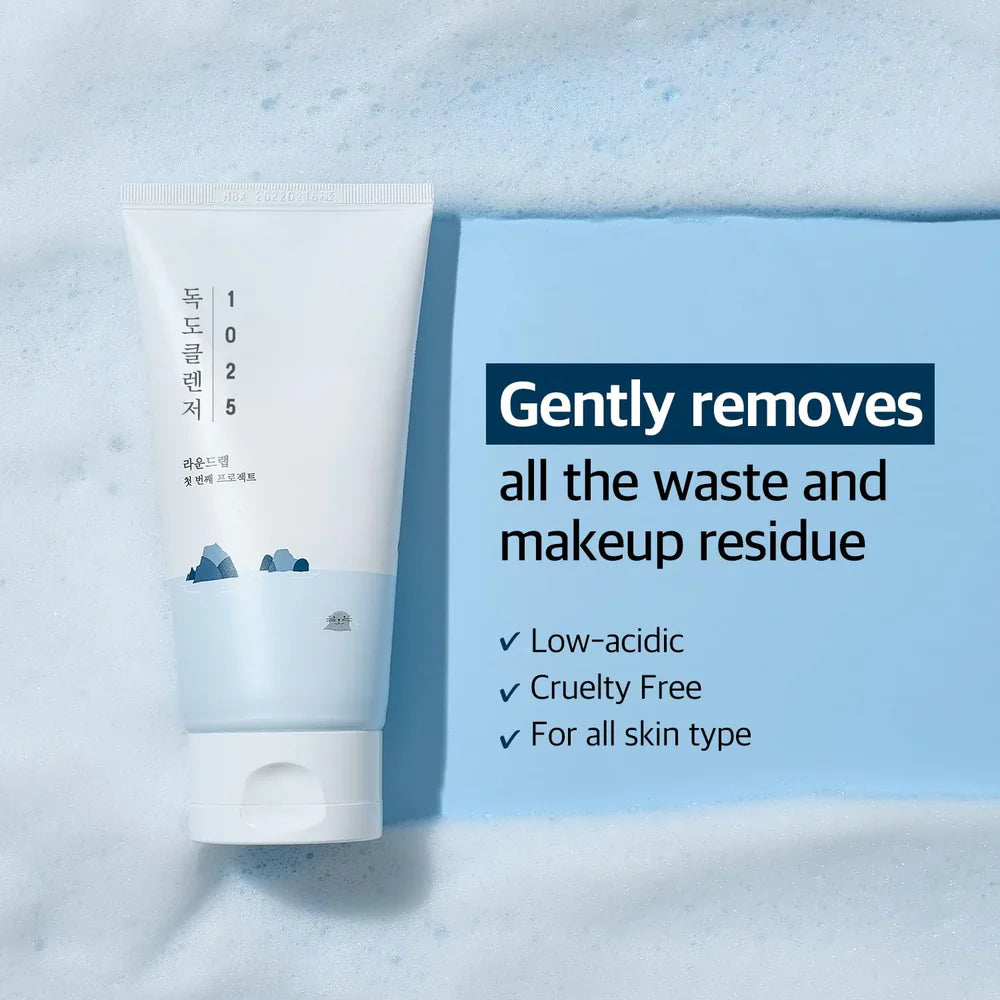 Round Lab 1025 Dokdo Cleanser – 150ml | Gentle Hydrating Facial Cleanser for Sensitive Skin