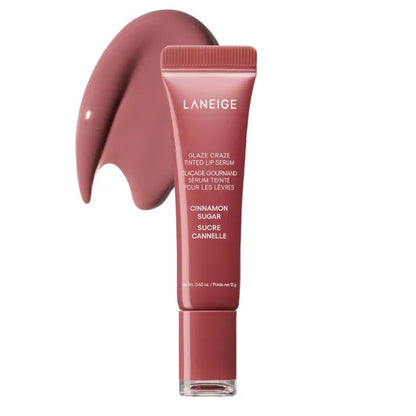 LANEIGE Glaze Craze Tinted Polypeptide Lip Serum – 12g | Hydrating Glossy Lip Serum with Sheer Tint & Plumping Care