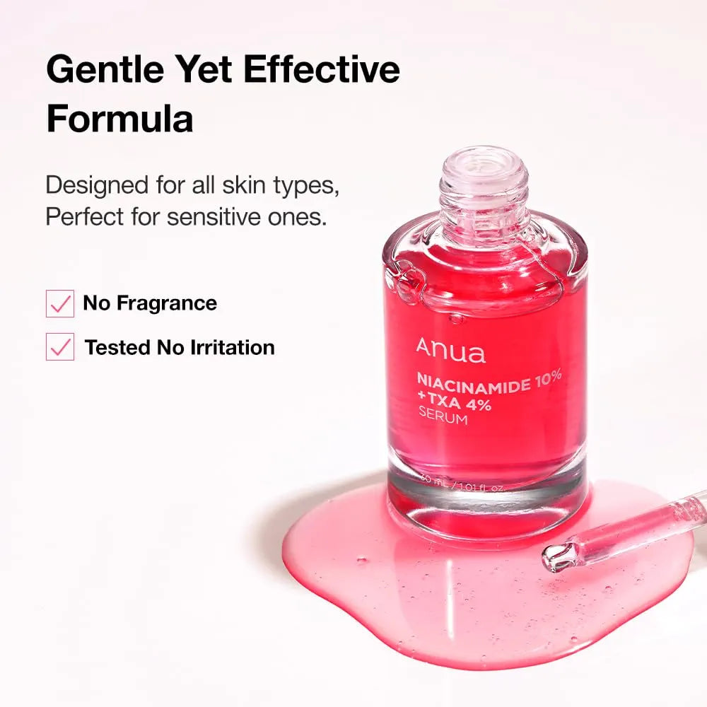 Anua Niacinamide 10% + TXA 4% Serum – 30ml | Dark Spot, Uneven Skin Tone & Brightening Serum – Made in Korea