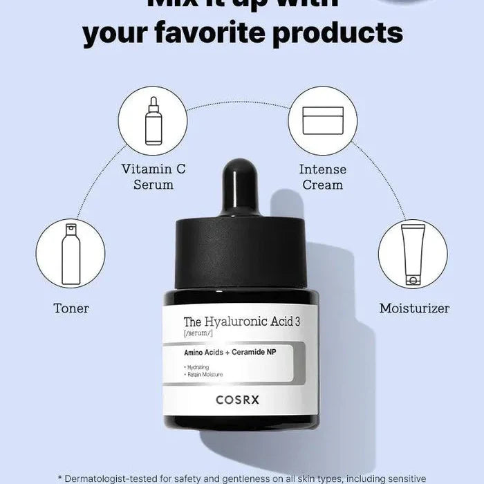 COSRX The Hyaluronic Acid 3 Serum 20ml | Hydrating & Plumping Serum