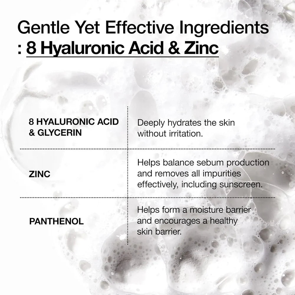 Anua 8 Hyaluronic Acid Hydrating Gentle Foaming Cleanser – 150ml | Deep Hydration & Gentle Daily Cleansing