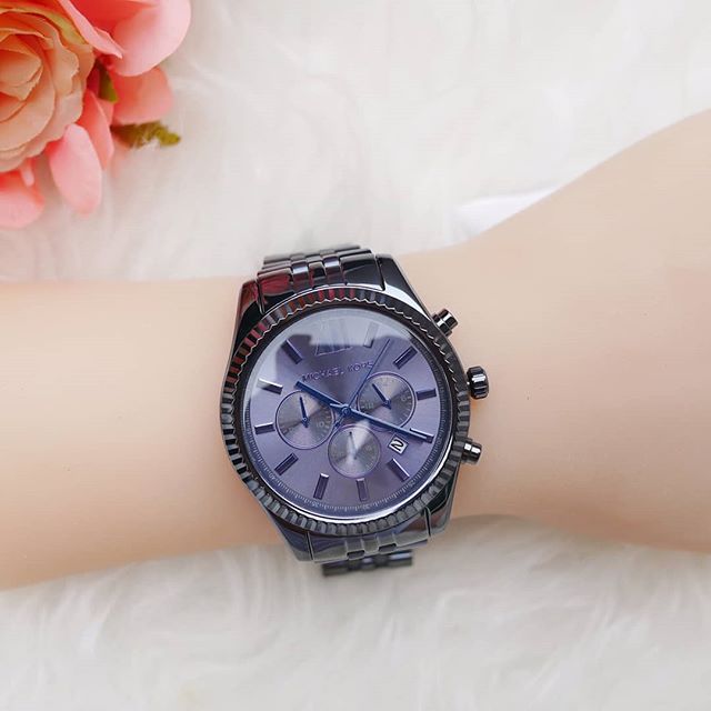 Buy Michael Kors Lexington Blue Dial Blue Steel Strap Watch for Women - MK8480 in Pakistan
