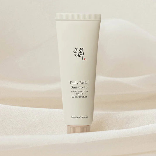Beauty of Joseon Daily Relief Sunscreen Broad Spectrum SPF 40 – 50ml | Lightweight, Hydrating & No White Cast