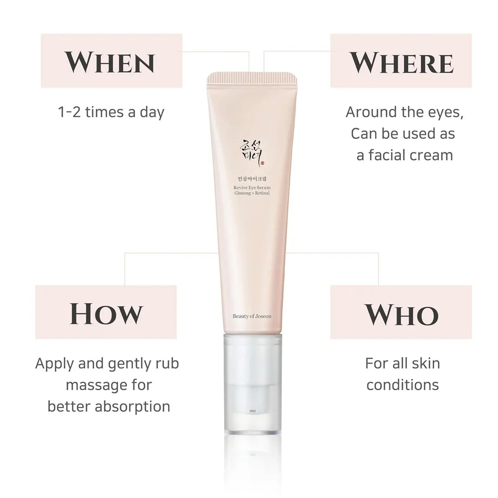 Skincare product with usage instructions on a white background