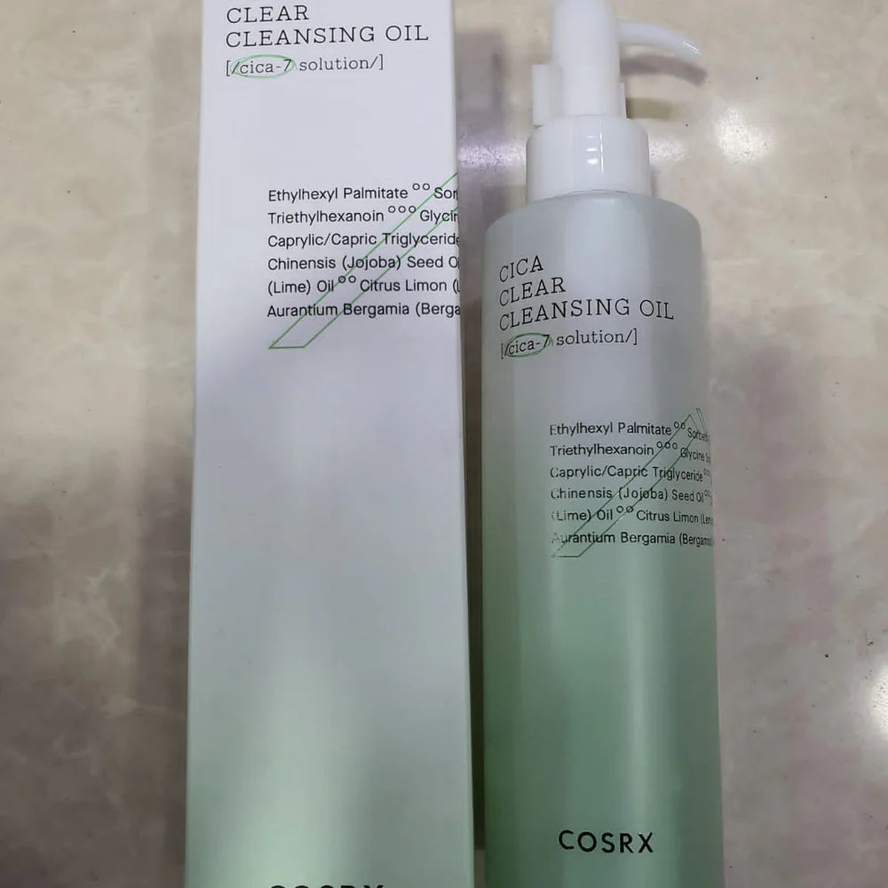 COSRX Pure Fit Cica Clear Cleansing Oil – 200ml | Gentle Makeup Remover & Deep Facial Cleansing Oil