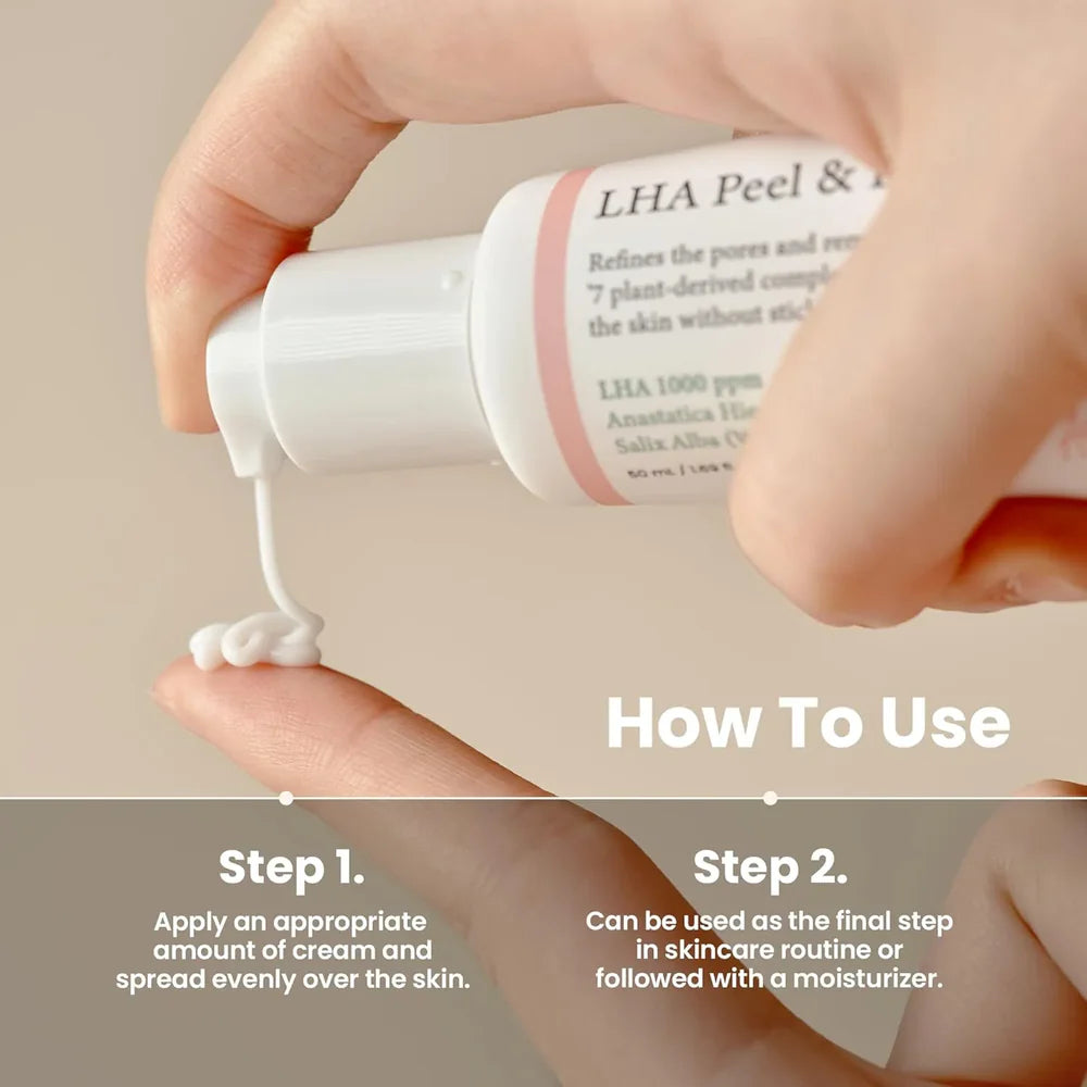 AXIS-Y LHA Peel & Fill Pore Balancing Cream – 50ml | Gentle Exfoliating, Pore & Sebum Control Moisturizer