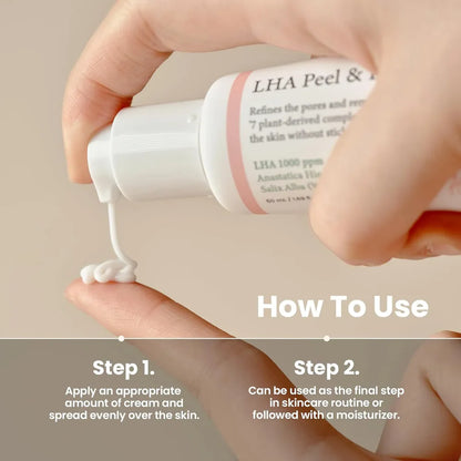 AXIS-Y LHA Peel & Fill Pore Balancing Cream – 50ml | Gentle Exfoliating, Pore & Sebum Control Moisturizer