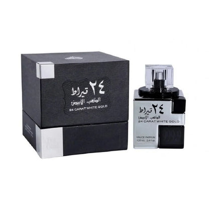 Buy Lattafa Unisex 24 Carat White Gold EDP Perfume for Men 100ML in Pakistan