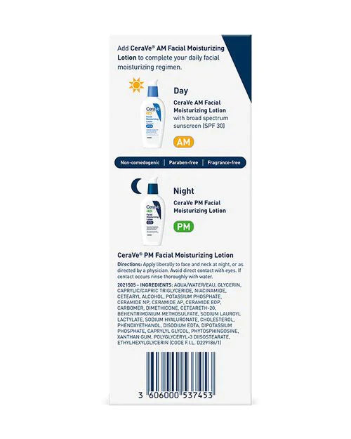 CeraVe PM Facial Moisturizing Lotion Ultra Lightweight - 89ml