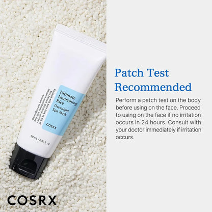 COSRX Ultimate Nourishing Rice Overnight Spa Mask – 60ml | Hydrating, Brightening & Nourishing Sleeping Mask