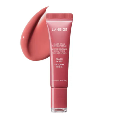 LANEIGE Glaze Craze Tinted Polypeptide Lip Serum – 12g | Hydrating Glossy Lip Serum with Sheer Tint & Plumping Care