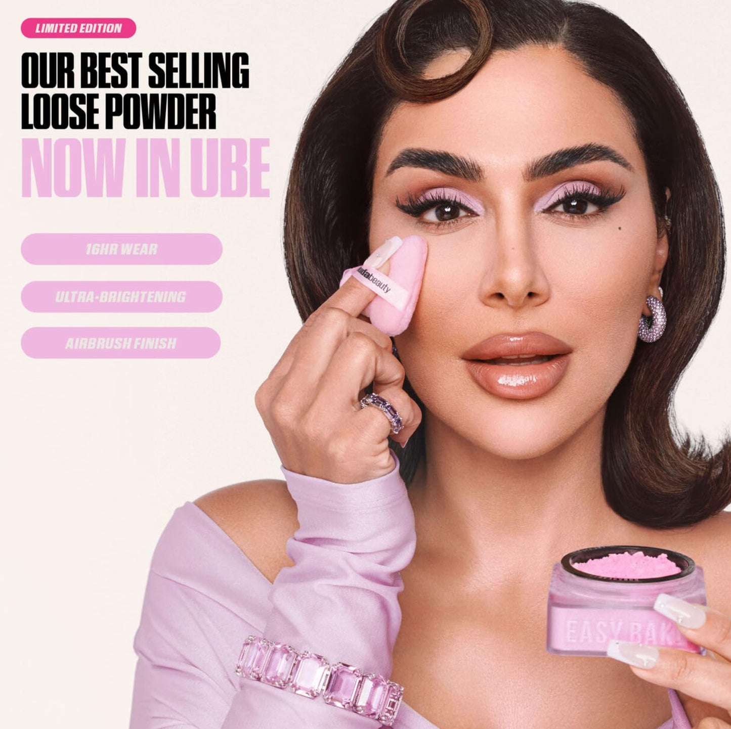 Huda Beauty Easy Bake Loose Baking & Setting Powder -Cherry Blossom 20G