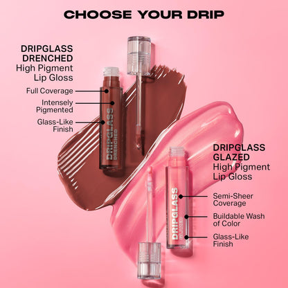 Morphe Dripglass Glazed High Shine Lip Gloss - Pink Mirror