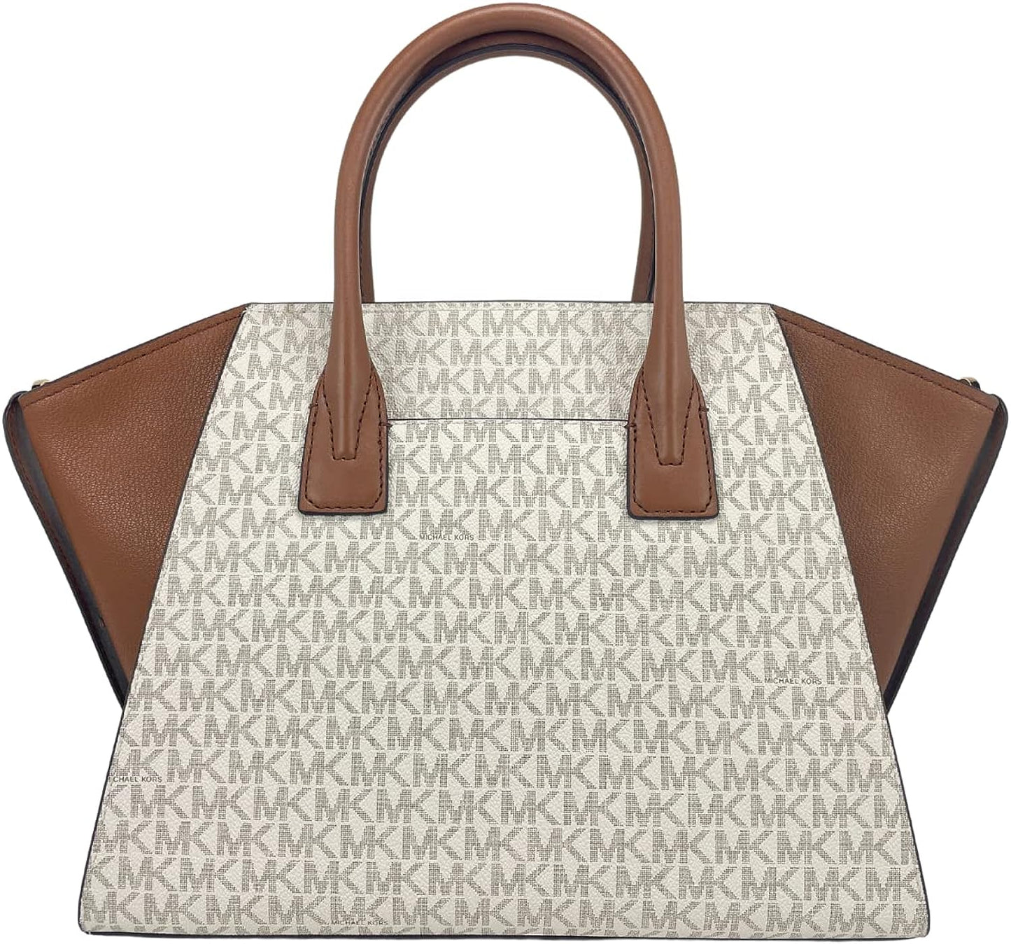 Buy Michael Kors Signature Coated Canvas and Leather Avril Satchel Bag Large in Pakistan