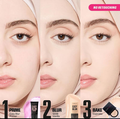 Huda Beauty - Easy Blur Natural Airbrush Foundation -Butter Pecan 330N 30ML