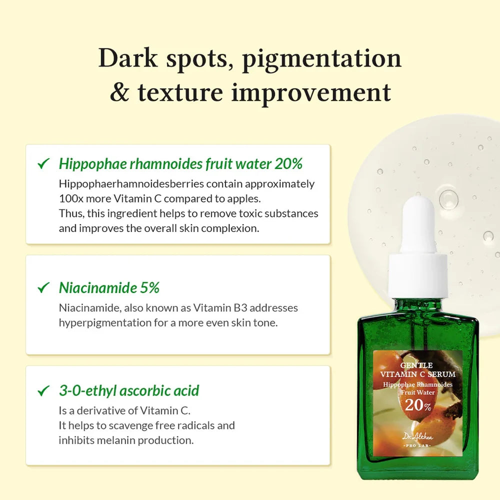 Dr. Althea Gentle Vitamin C Serum 30ml – Brightening, Dark Spot & Hydrating Serum